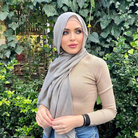 Classic Monochrome Long Shawl Scarf – Soft, Warm & Timeless Style