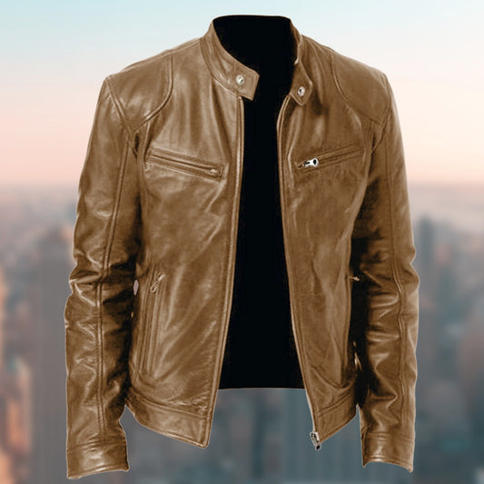 Men’s Casual Faux Leather -Stylish & Comfortable Jacket
