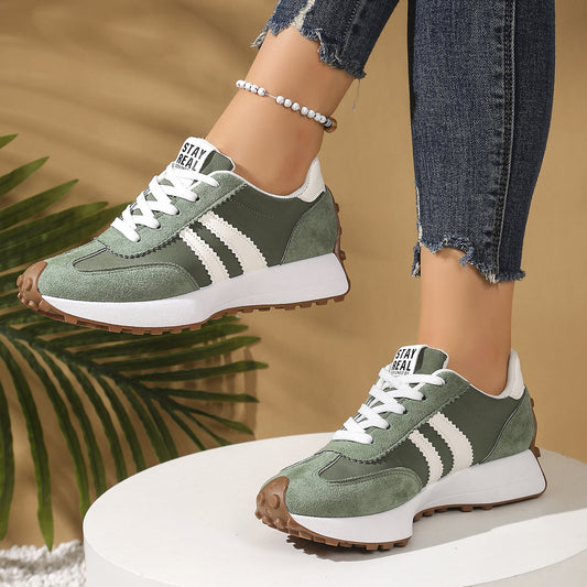 Women’s Modern Chunky-Soled Casual Shoes – Trendy Sports Sneakers