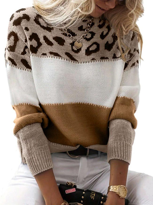 Women’s Leopard Print Casual Knit