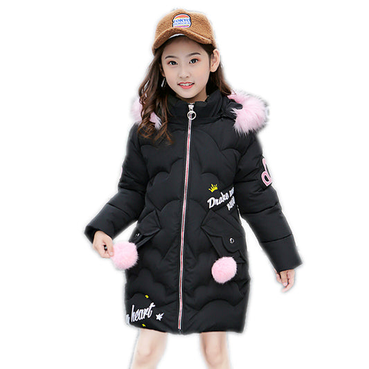 Girl's Cotton-Padded Jacket – Warm & Comfortable Winter Wear
