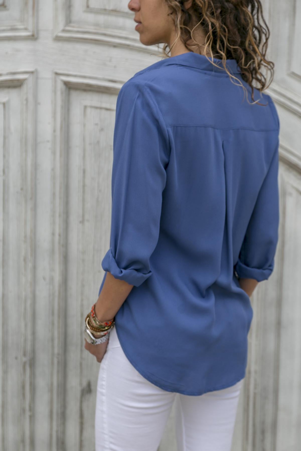 Women's Long-Sleeve Lapel Button Top