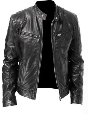 Men's Faux  Leather Casual  Jacket