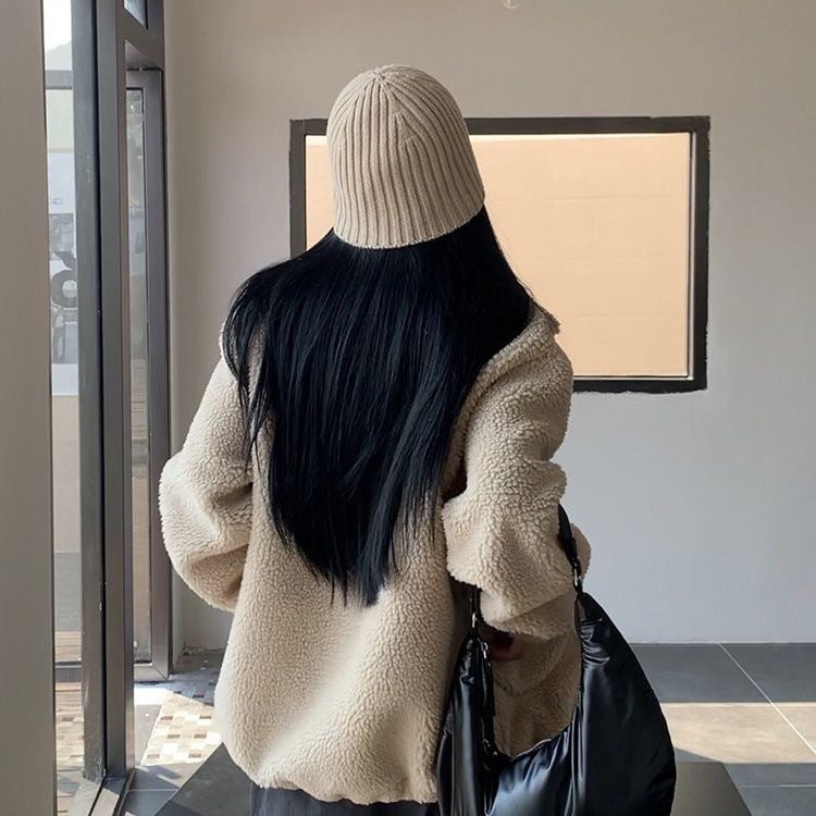 Women’s Luxury Lamb Wool Winter Coat