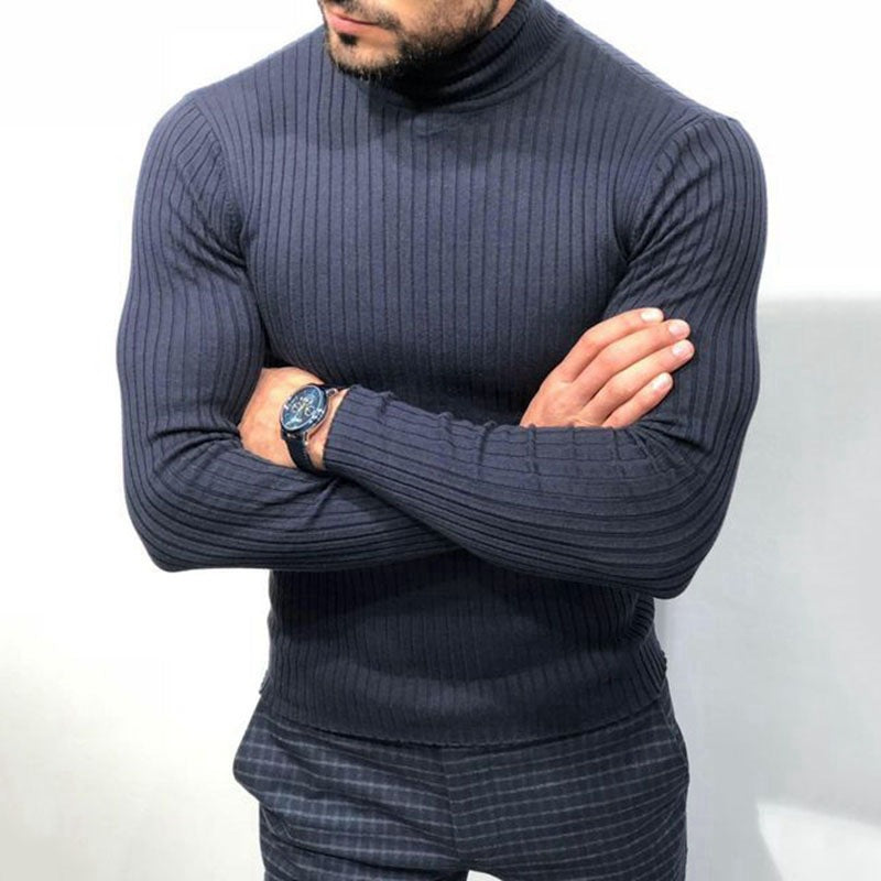 Men’s Roll Neck - Long Sleeve Casual Jumper