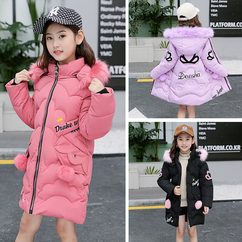 Girl's Cotton-Padded Jacket – Warm & Comfortable Winter Wear