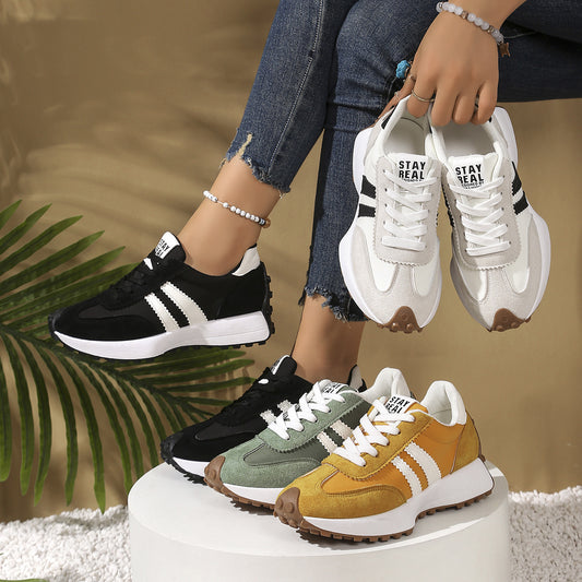 Women’s Modern Chunky-Soled Casual Shoes – Trendy Sports Sneakers