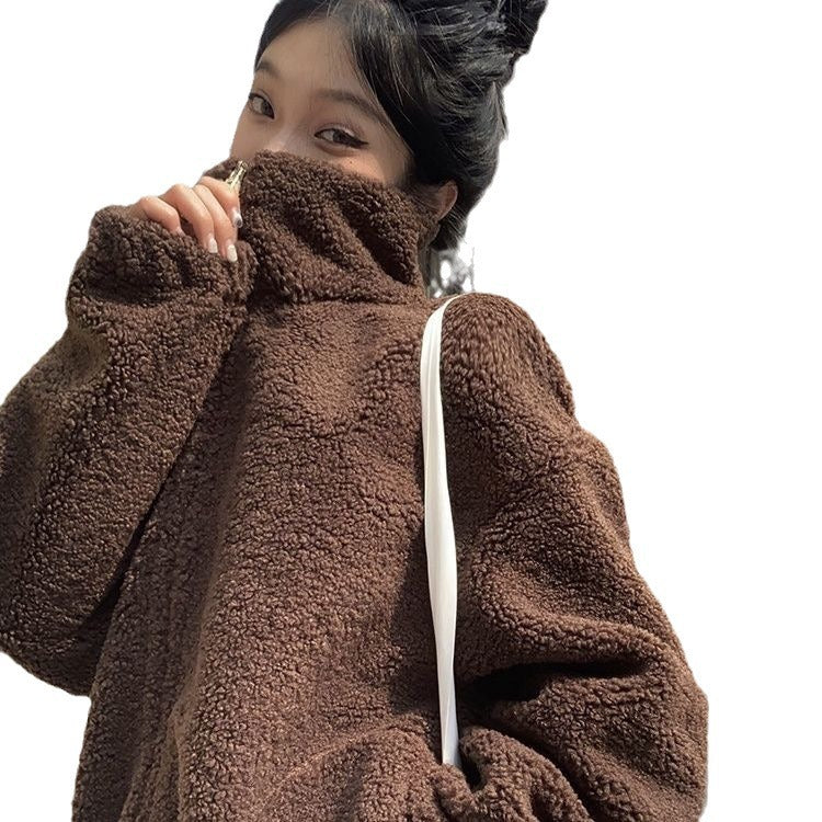 Women’s Luxury Lamb Wool Winter Coat