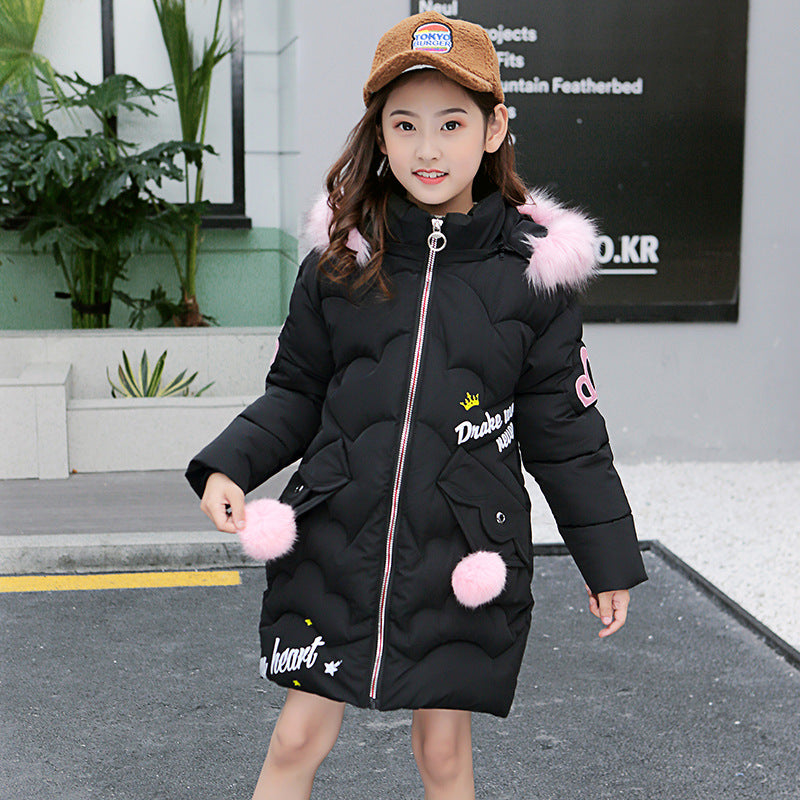 Girl's Cotton-Padded Jacket – Warm & Comfortable Winter Wear