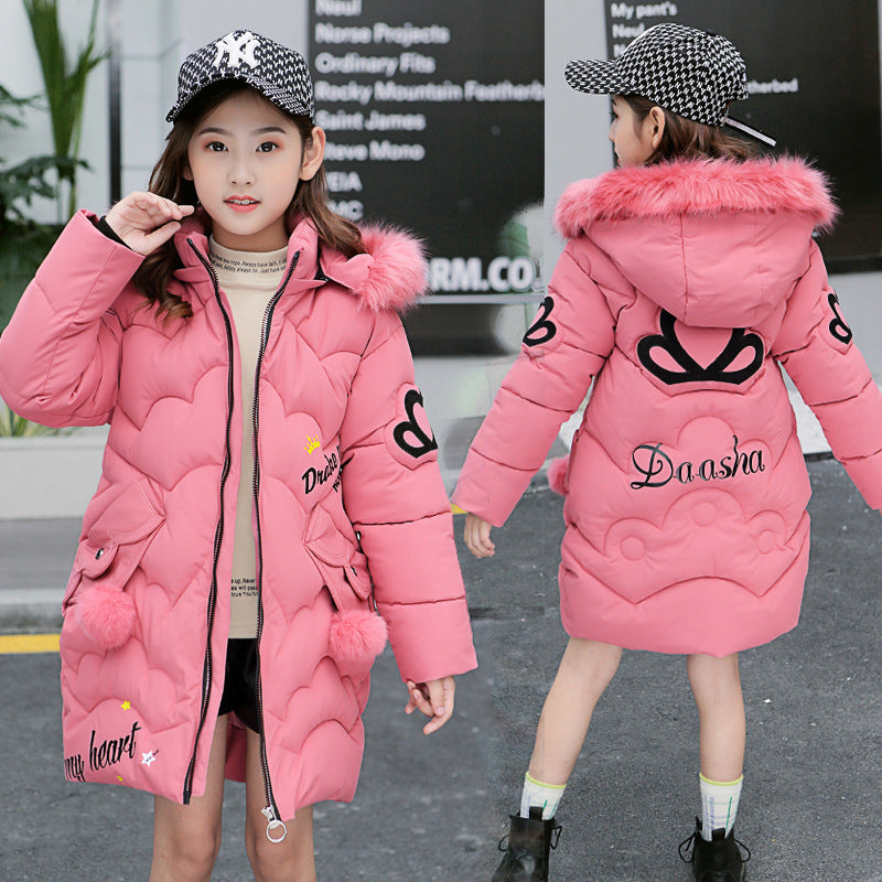 Girl's Cotton-Padded Jacket – Warm & Comfortable Winter Wear