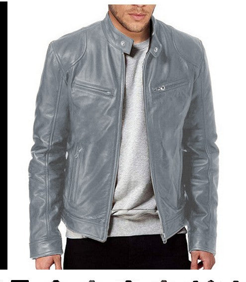 Men’s Casual Faux Leather  -Stylish & Comfortable Jacket