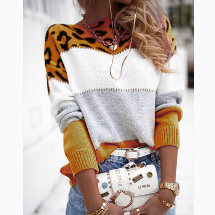 Women’s Leopard Print Casual Knit