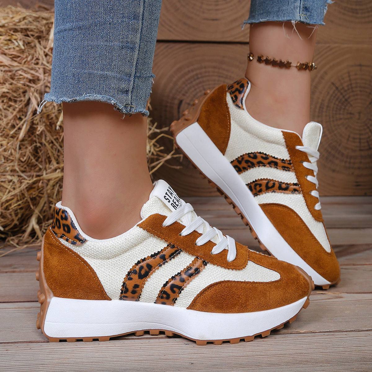 Women’s Modern Chunky-Soled Casual Shoes – Trendy Sports Sneakers