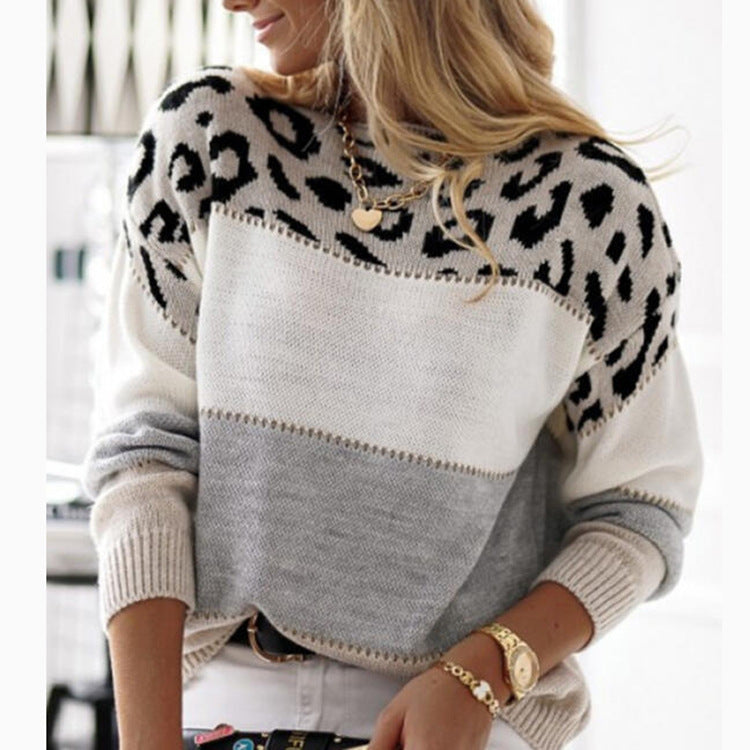 Women’s Leopard Print Casual Knit