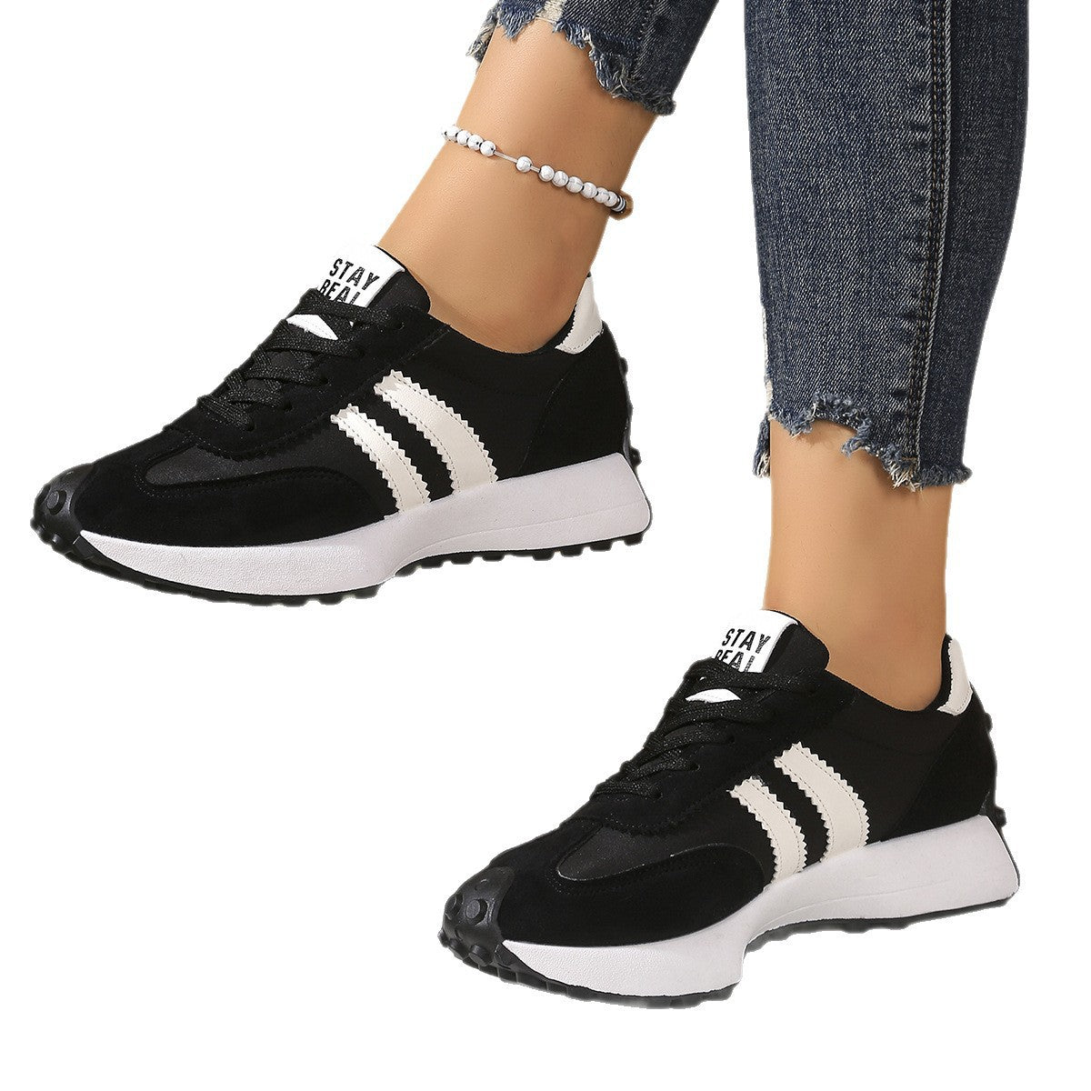 Women’s Modern Chunky-Soled Casual Shoes – Trendy Sports Sneakers